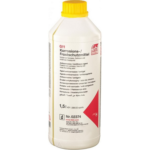 Антифриз FEBI концентрат (жовто-зелений) 1,5 л