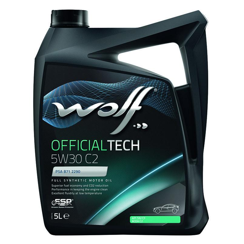 Моторне масло Wolf Officialtech C2 5W-30 (5л.)