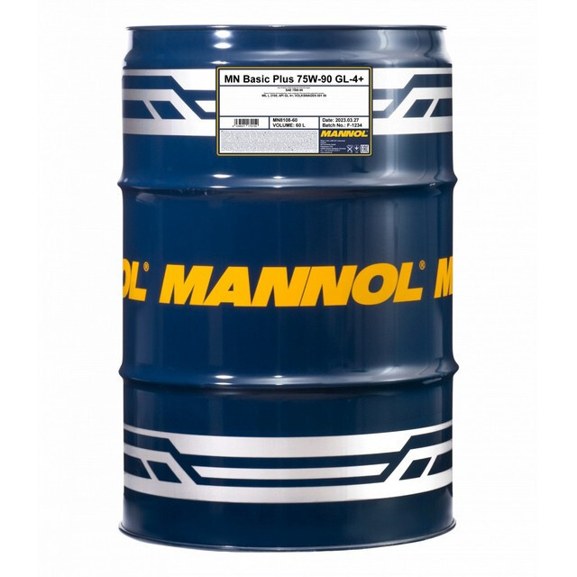 Трансмісійна олія Mannol Basic Plus 75W-90 GL-4+ (60л.).