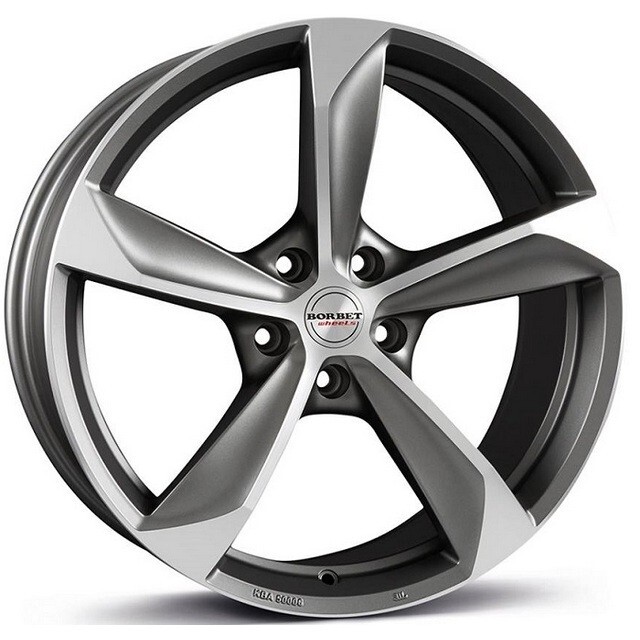 Литі диски Borbet S R17 W8 PCD5x112 ET40 DIA72.5 (graphite matt polished)