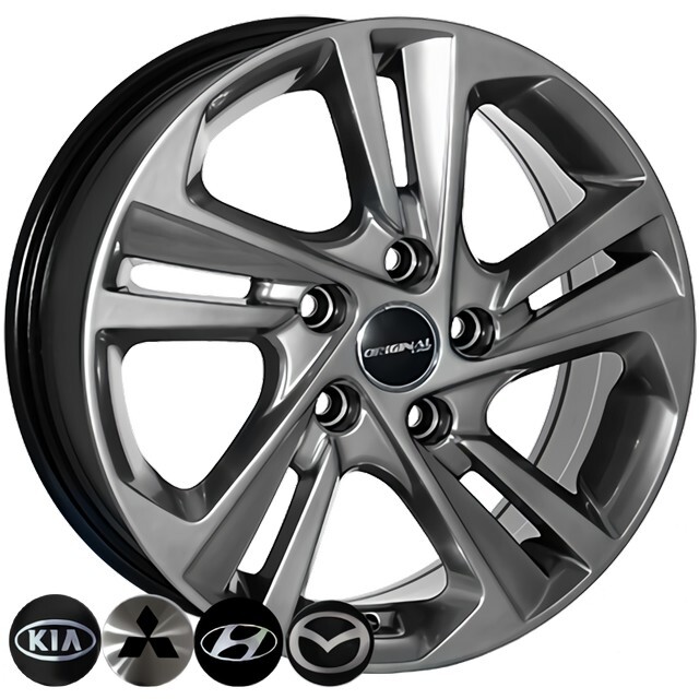 Литі диски Replica Hyundai (BK5210) R16 W6.5 PCD5x114.3 ET45 DIA67.1 (HB)