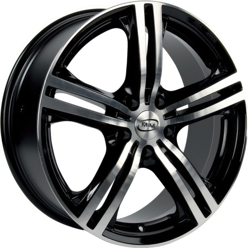 Литі диски MIM Milano Evo R15 W6.5 PCD5x110 ET38 DIA65.1 (black polished)-зображення-3