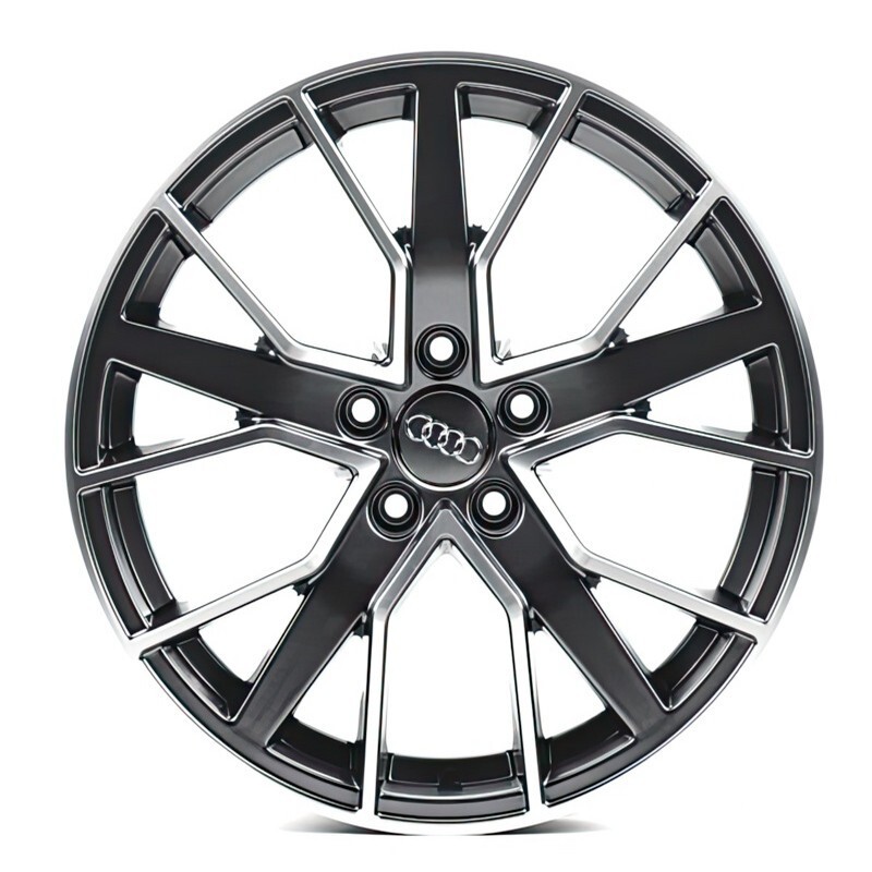 Литі диски Replica Audi (A1178) R18 W8 PCD5x112 ET39 DIA66.6 (matt graphite machined face)-зображення-1