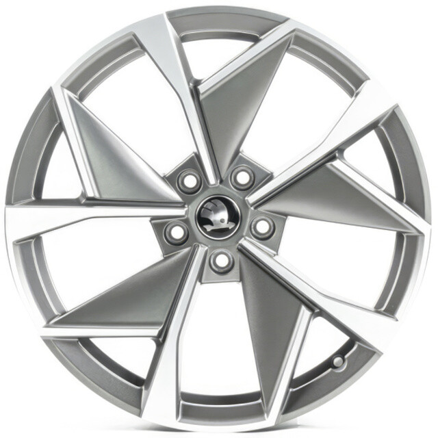 Литі диски Replica Skoda (SK19836) R19 W8 PCD5x112 ET38 DIA57.1 (satin grey machined face)