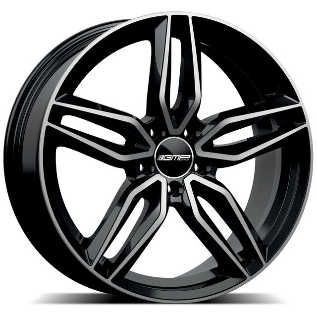 Литі диски GMP Italia Fasten R17 W7.5 PCD5x112 ET45 DIA66.6 (black polished)-зображення-1