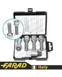 FARAD | Болт М14*1,5*60 мм Сфера R14 Чорний Цинк ключ 17