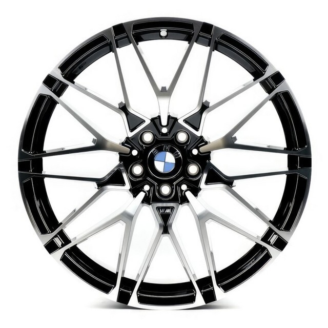 Литі диски Replica BMW (B0295) R21 W9.5 PCD5x112 ET30 DIA66.6 (gloss black dark machined face)-зображення-1