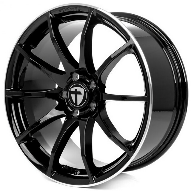 Литі диски Tomason TN1 R18 W8.5 PCD5x114.3 ET40 DIA72.6 (gloss black rim polished)-зображення-1