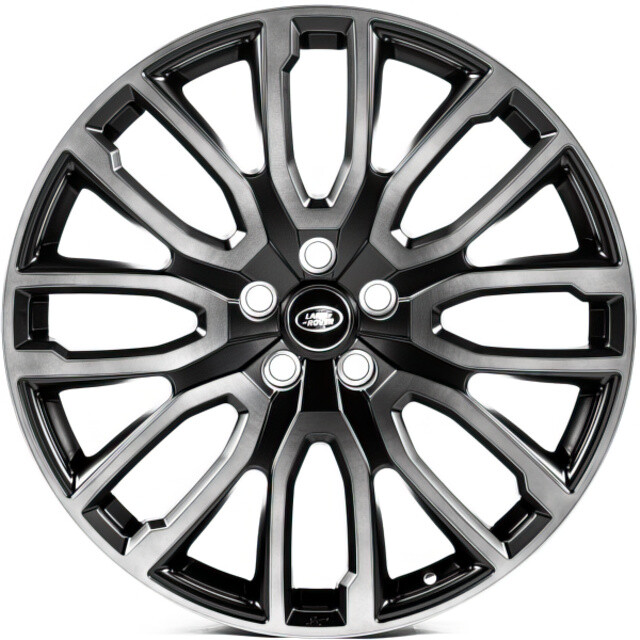 Литі диски Replica Forged Land Rover (LR6) R22 W9.5 PCD5x120 ET38 DIA72.45 (satin black dark machined face)-зображення-1