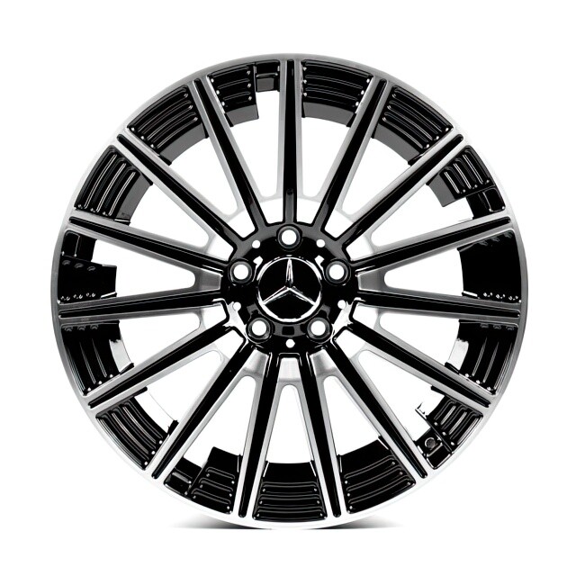 Литі диски Replica Mercedes (MR3176) R19 W9.5 PCD5x112 ET45 DIA66.56 (black machined face)