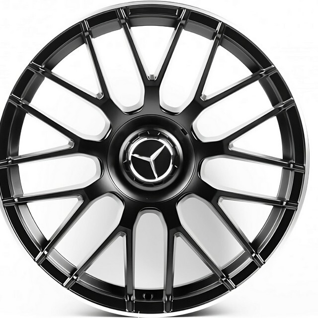 Литі диски Replica Mercedes (MR9007) R19 W8.5 PCD5x112 ET43 DIA66.6 (black machined)-зображення-1