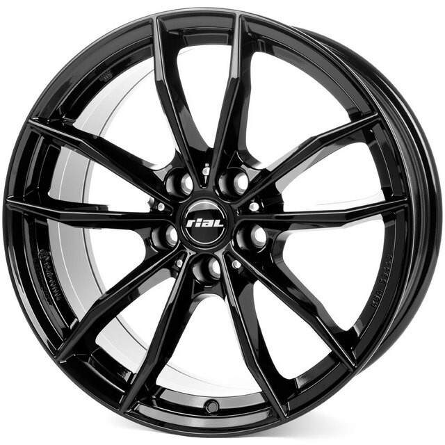 Литі диски Rial X12 R17 W7.5 PCD5x112 ET27 DIA66.6 (black)-зображення-1