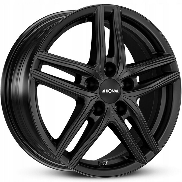 Литі диски Ronal R65 R16 W6.5 PCD5x112 ET35 DIA76.1 (jet black matt)-зображення-1