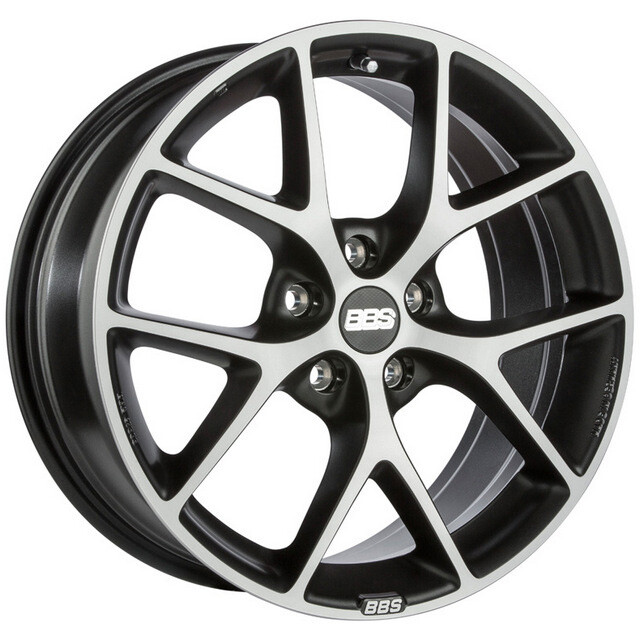 Литі диски BBS SR R17 W7.5 PCD5x112 ET45 DIA82 (volcano grey diamond cut)-зображення-1