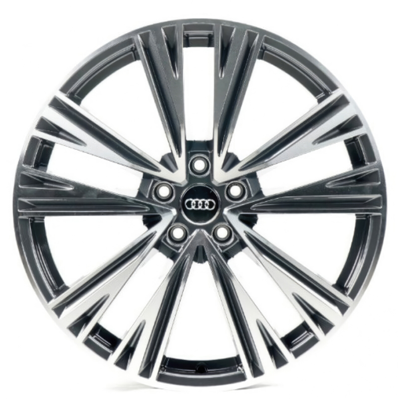 Литі диски Replica Audi (A029-11) R20 W8.5 PCD5x112 ET43 DIA66.6 (gun metal machined face)-зображення-1