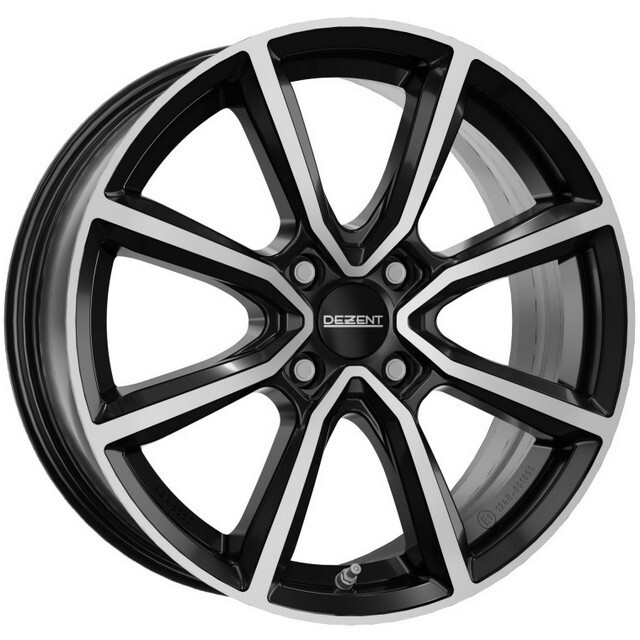 Литі диски Dezent TN R15 W6 PCD4x100 ET38 DIA60.1 (black polished)-зображення-1