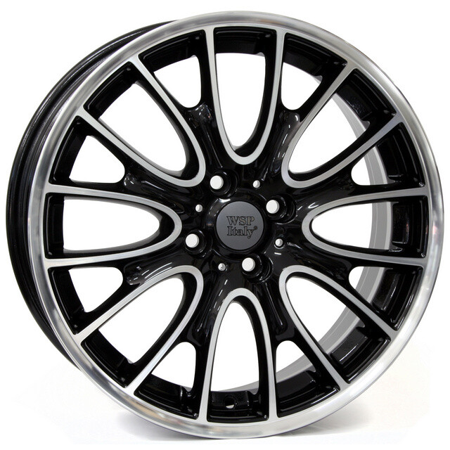 Литі диски WSP Italy Mini (W1653) Rivers R17 W7 PCD4x100 ET48 DIA56.1 (gloss black polished)-зображення-2