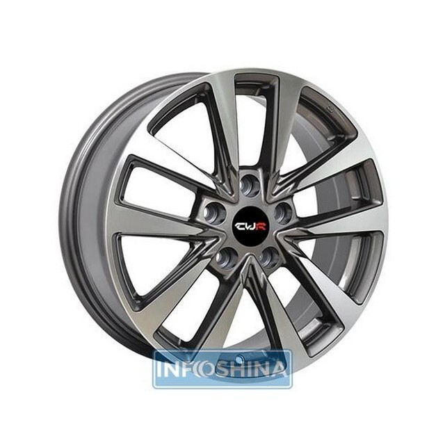 Литі диски Replica Nissan (NS5274) R16 W7 PCD5x114.3 ET40 DIA73.1 (black machined face)-зображення-1