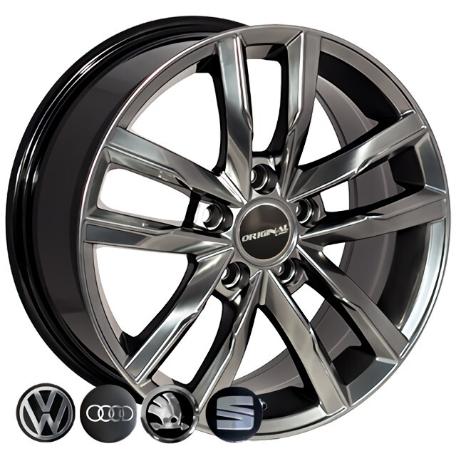 Литі диски Replica Volkswagen (BK5182) R16 W7 PCD5x112 ET45 DIA57.1 (HB)