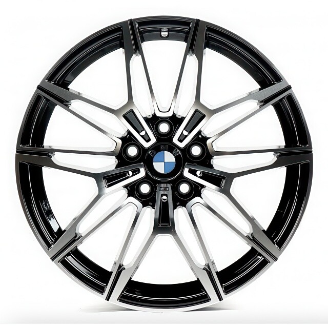 Литі диски Replica BMW (B1677) R18 W8 PCD5x112 ET25 DIA66.6 (gloss black machined face)