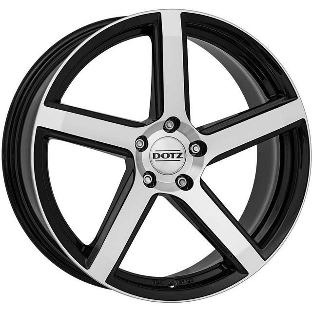 Литі диски Dotz CP5 R17 W7 PCD5x112 ET45 DIA70.1 (black polished)-зображення-1