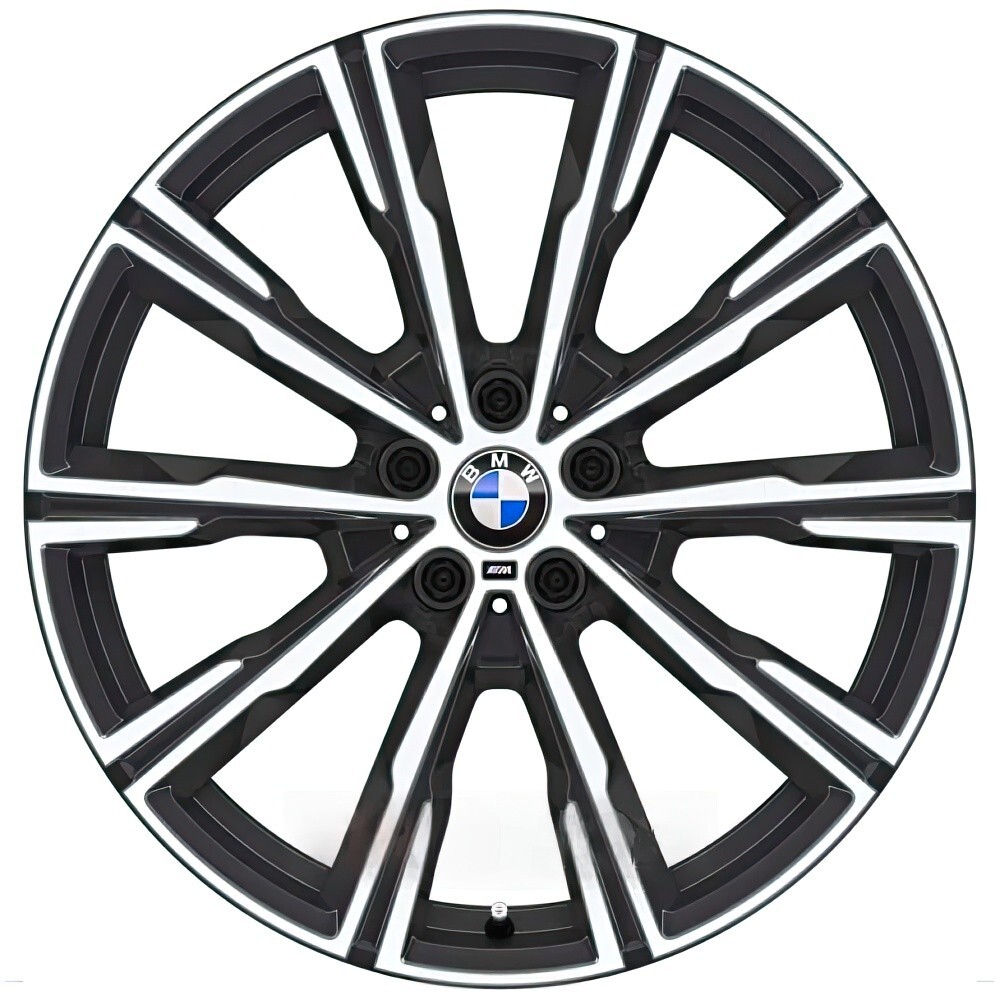 Литі диски BMW OEM 8071996 R20 W9 PCD5x112 ET35 DIA66.6 (orbit grey diamond cut)-зображення-1