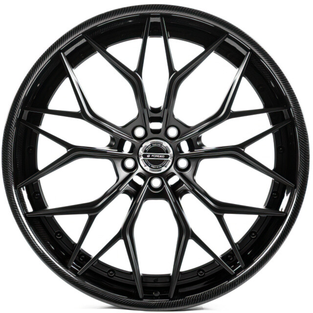 Литі диски WS Forged WS-080C R22 W11 PCD5x112 ET37 DIA66.5 (satin black lip carbon)