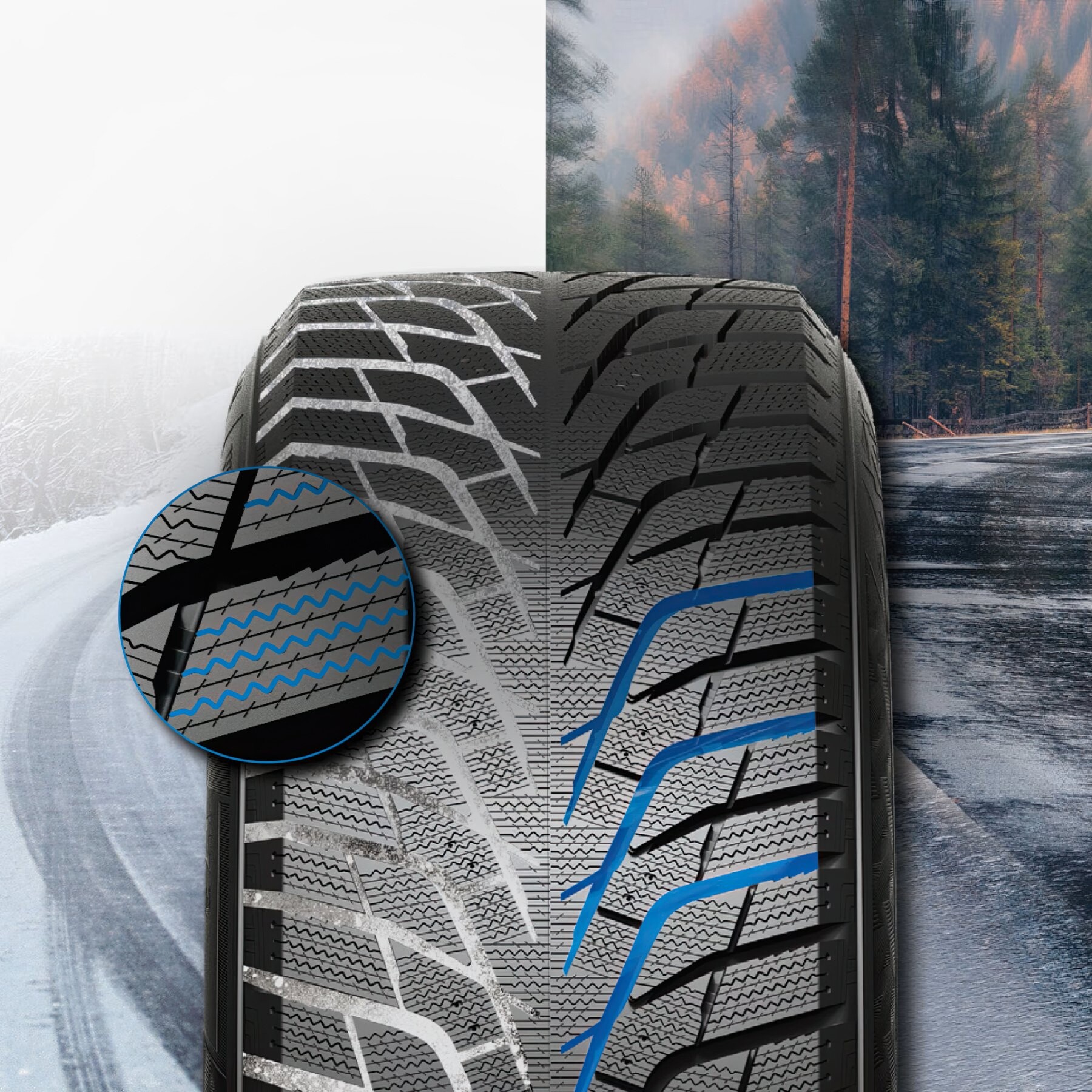 Зимові шини Hankook Winter I*Cept iZ3 X W636A 245/60 R18 105T XL-зображення-5