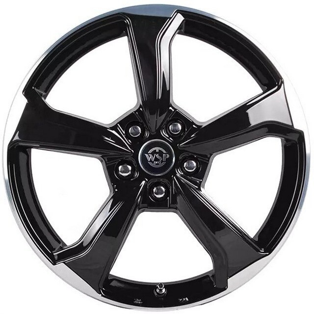 Литі диски WSP Italy Alfa Romeo (WD005) Formentera R18 W7 PCD5x112 ET43 DIA57.1 (gloss black polished)-зображення-1