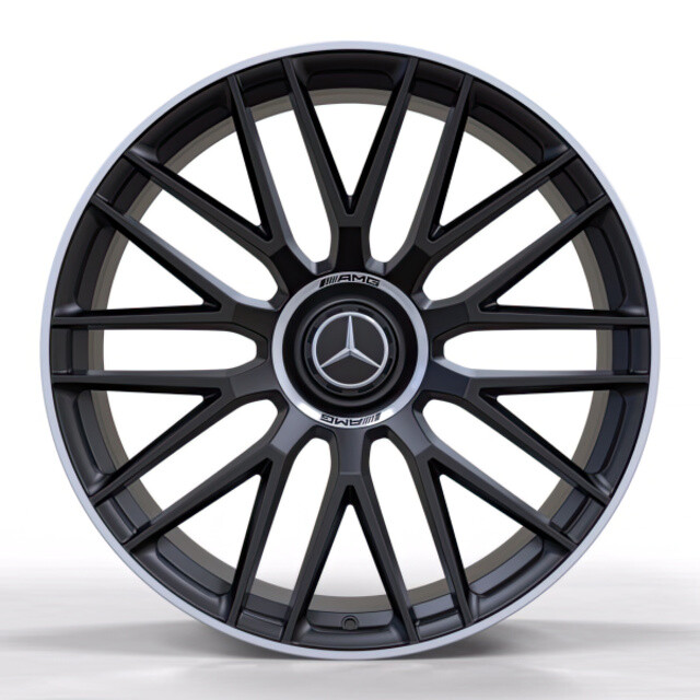 Ковані диски Replica Forged Mercedes (MR2110281) R20 W9.5 PCD5x112 ET41 DIA66.5 (satin black lip polished)-зображення-1