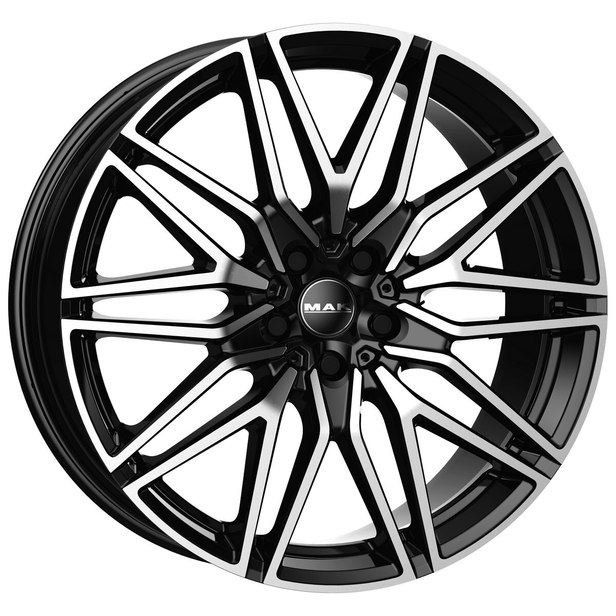 Литі диски Mak Sturm R21 W10.5 PCD5x112 ET42 DIA66.6 (black polished)-зображення-1