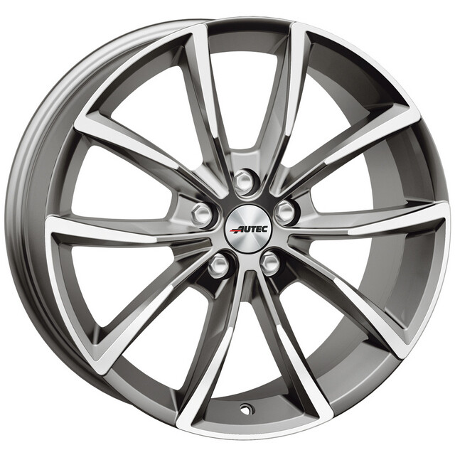 Литі диски Autec Astana R20 W9 PCD5x112 ET22 DIA66.5 (titan silver polished)-зображення-1