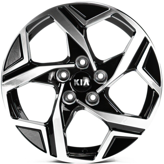 Литі диски Replica Kia (KI17007) R17 W7 PCD5x114.3 ET49 DIA67.1 (gloss black machined face)-зображення-1