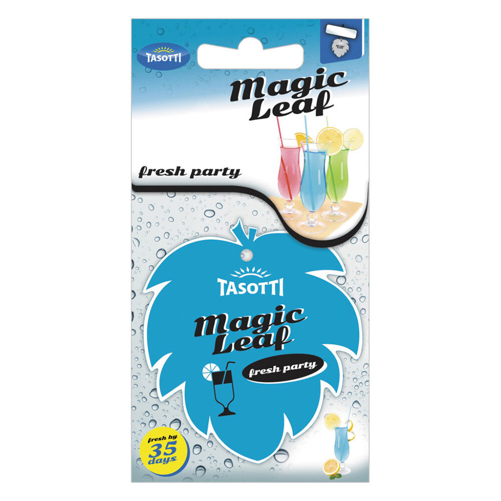 Ароматизатор сухий листочок Tasotti Magic Leaf Fresh Party (Вечірка Свіжості)