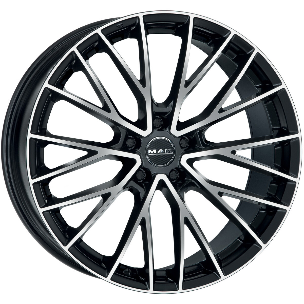Литі диски Mak Speciale-D R21 W10 PCD5x112 ET19 DIA66.6 (black polished)-зображення-1