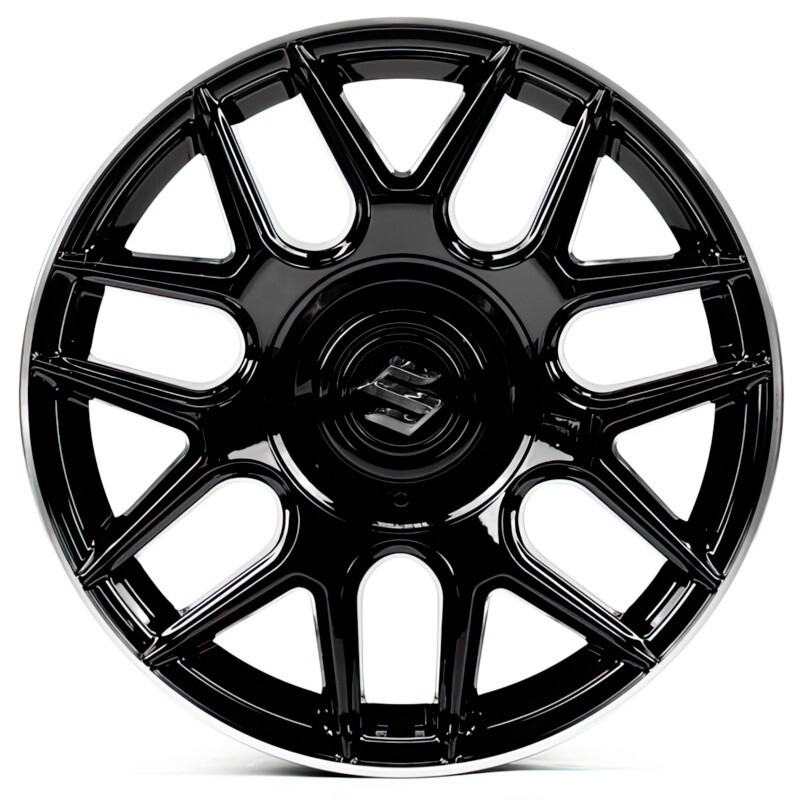 Литі диски Replica Suzuki (SZ2800) R17 W7.5 PCD5x139.7 ET10 DIA108.1 (gloss black lip polished)-зображення-1