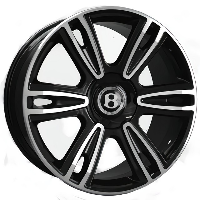 Литі диски Replica Bentley (BN877) R21 W9.5 PCD5x112 ET41 DIA57.1 (BKF)-зображення-2