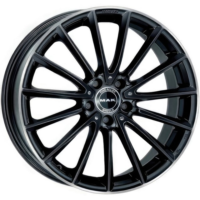 Литі диски Mak Komet R18 W8 PCD5x112 ET33 DIA66.6 (gloss black mirror ring)