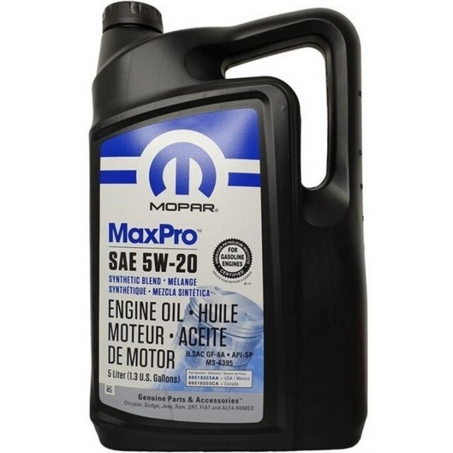 Моторна олія Mopar MaxPro 5W-20 Engine Oil SP/GF-6A (5л.)