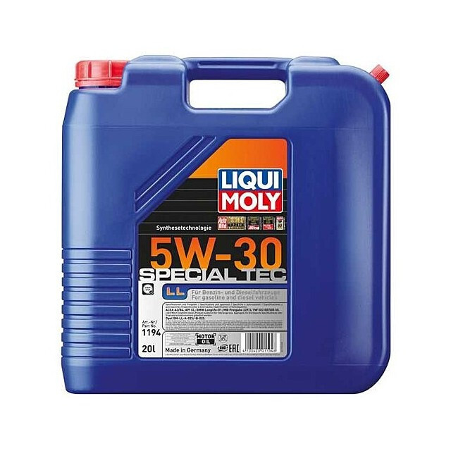 Моторна олива Liqui Moly Special Tec LL 5W-30 (20л.) Моторна олива Liqui Moly Special Tec LL 5W-30 (20л.)