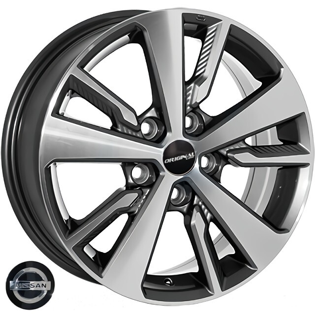 Литі диски Replica Nissan (TL0400NW) R16 W6.5 PCD5x114.3 ET40 DIA66.1 (GMF)-зображення-1