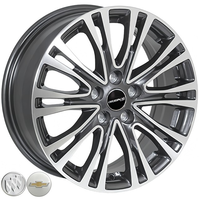 Литі диски Replica Buick (TL1358NW) R16 W6.5 PCD5x105 ET39 DIA56.6 (DarkGMF)-зображення-1