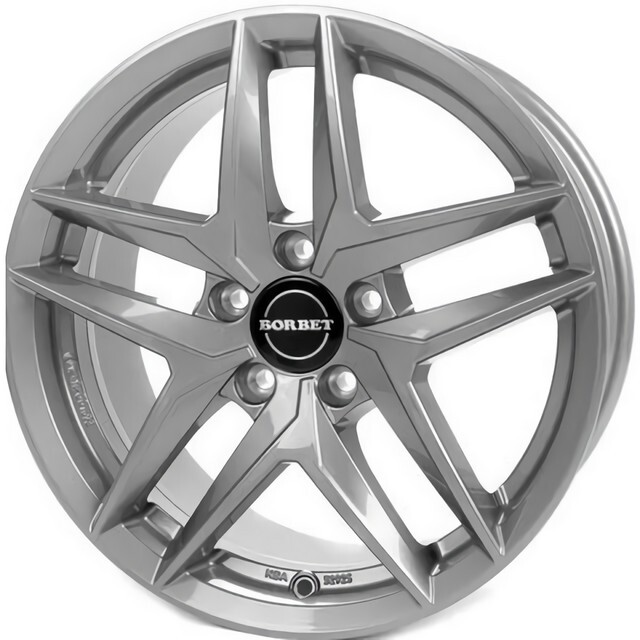 Литі диски Borbet Z R16 W6.5 PCD5x112 ET44 DIA66.6 (gloss metal grey)