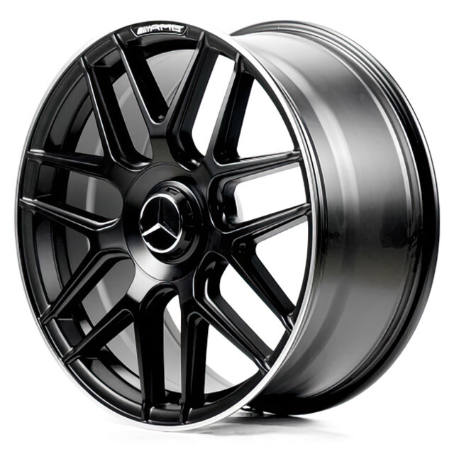 Mercedes (MR933) matt black lip polished Литі диски Replica Mercedes (MR933) R19 W8.5 PCD5x112 ET38 DIA66.45 (matt black lip polished)