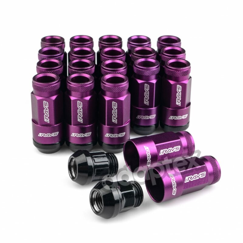 Набір Гайок RAYPOWER M12*1,5*44mm Конус Фіолетовий Ключ 19 (16+4 секретки) + алюміній ковпак + 3 ключі-зображення-2