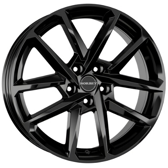 Литі диски Borbet N R17 W6.5 PCD5x114.3 ET45 DIA72.5 (gloss black)-зображення-1