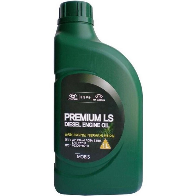 Моторне масло Mobis Premium LS Diesel 5W-30 API CH-4, ACEA A3/B4, 05200-00111 (1л.)-зображення-1