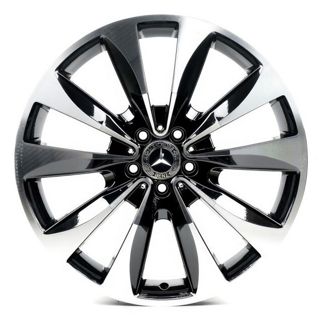 Литі диски Replica Mercedes (MR282) R20 W9 PCD5x112 ET57 DIA66.6 (black machined face)-зображення-1