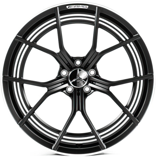 Литі диски Replica Forged Mercedes (MR7350) R21 W11 PCD5x112 ET30 DIA66.56 (matt black lip polished)