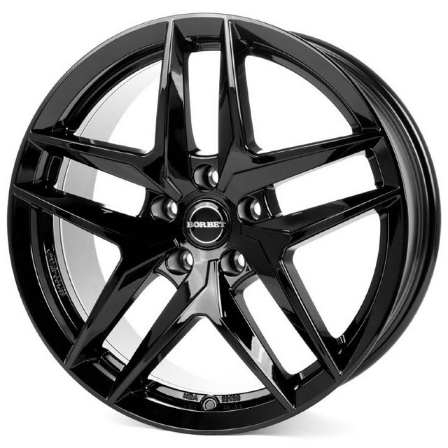 Литі диски Borbet Z R18 W8 PCD5x112 ET31 DIA66.5 (gloss black)-зображення-1